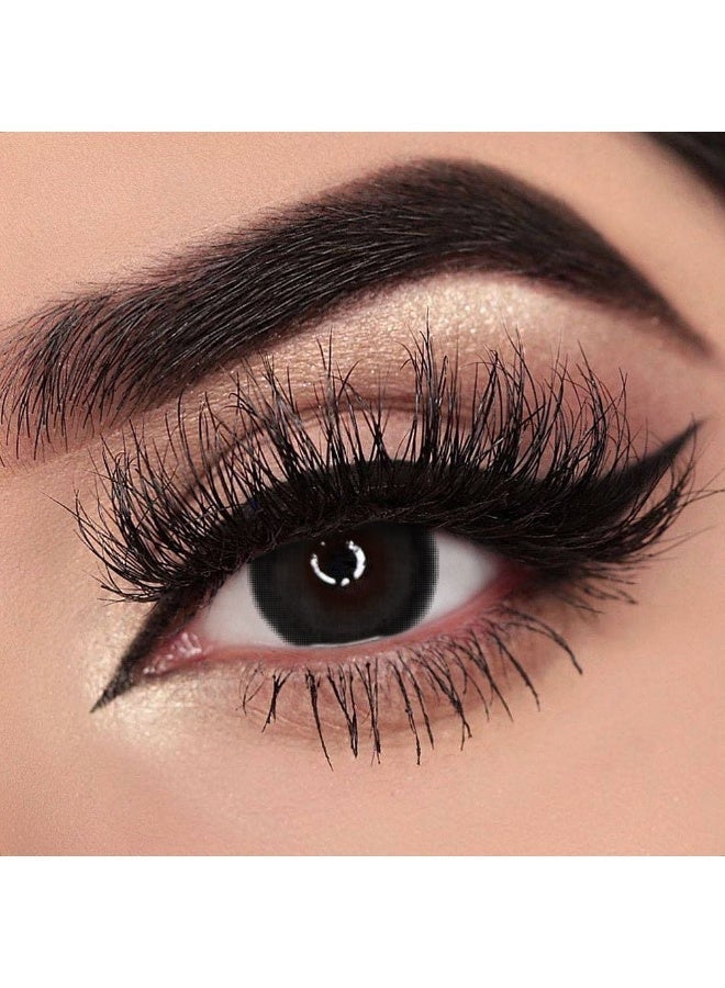 UYAAI Natural Black Lenses Yearly Colored Contact Lenses, Unisex Cosmetic Contact Lenses, Hot Sale Fashion Lenses, 42% Water - Image 4